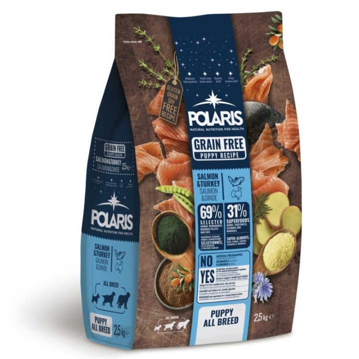 Polaris grainfree puppy salmon&turkey  2.5kg