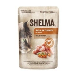 Shelma cat meal turkey fillets in sea buckthorn sauce 28x85g