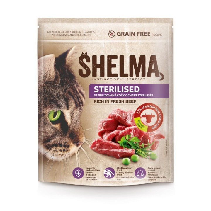 Shelma sterilised cat fresh beef 1,4kg