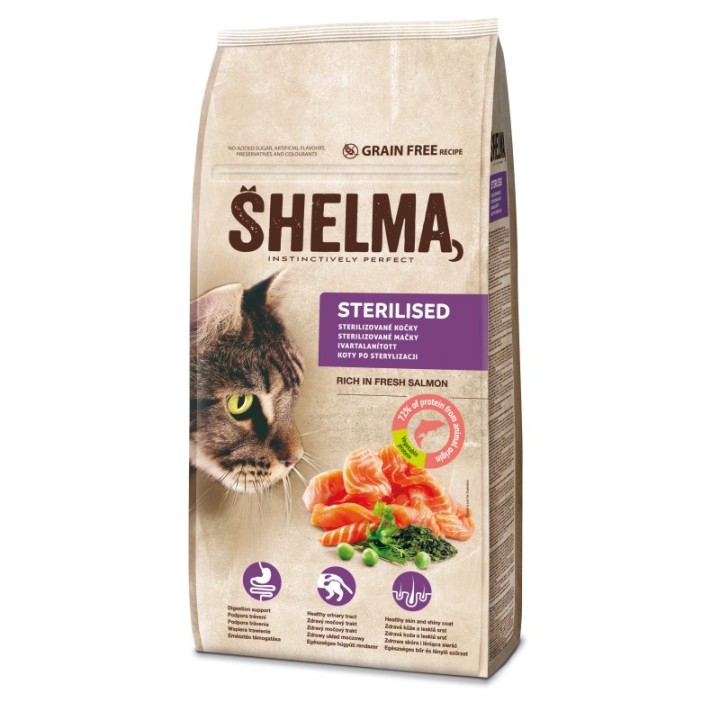 Shelma sterilised cat fresh salmon 8kg