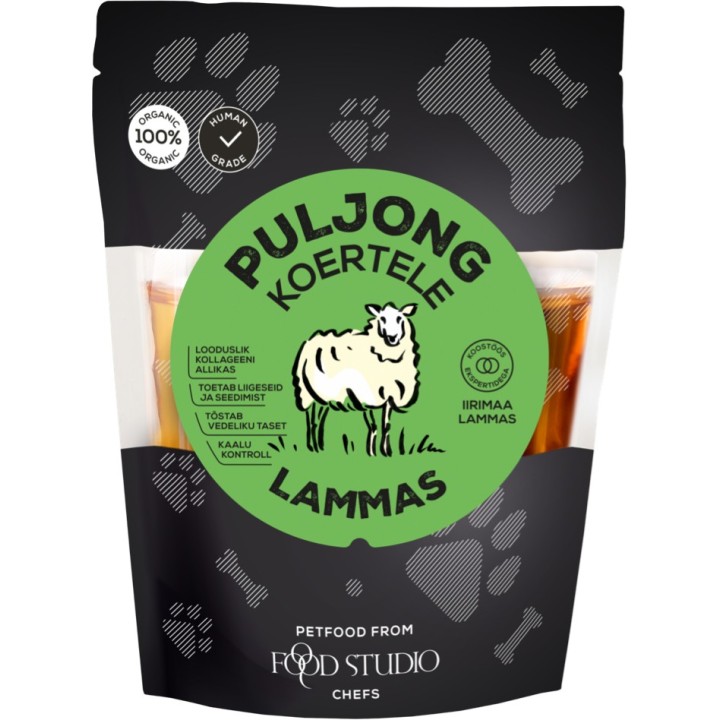 Foodstudio mahe lambpuljong koertele KAST13x 350ml