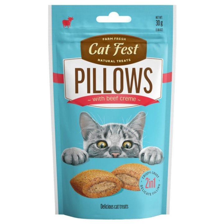 Cat Fest pillows with beef purée for cats 30g
