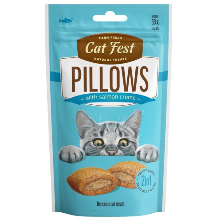 Cat Fest pillows with salmon purée for cats 30g