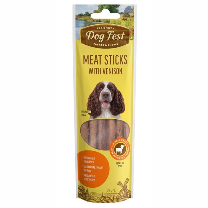 Dog Fest venison meat sticks 45g