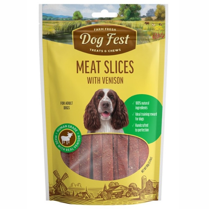 Dog Fest venison slices 90g