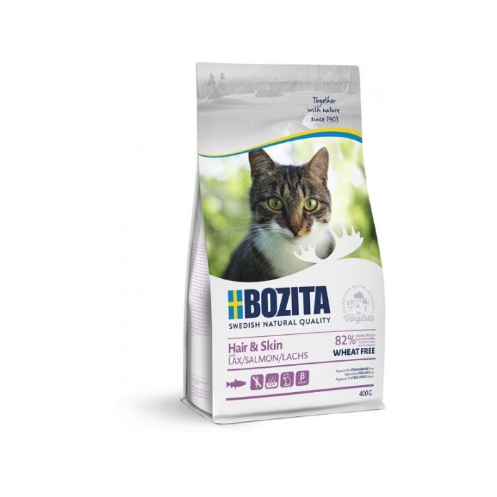 Bozita hair & skin cat food with salmon 2kg