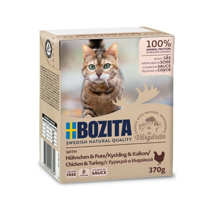 BOZITA Chunks(64934) in sauce with chicken and turkey 370g 6x370g