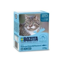 Bozita canned cat food mackerel chunks in jelly 6x370g(64911)
