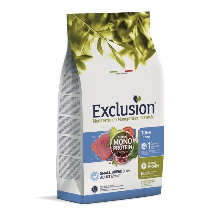 Exclusion Med. koeratoit väikestele koertele tuunikalaga 2kg