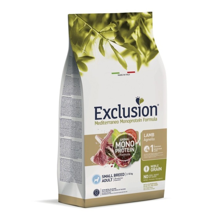 EXCLUSION MED. NOBLE GRAIN ADULT lamb small BREED 2kg