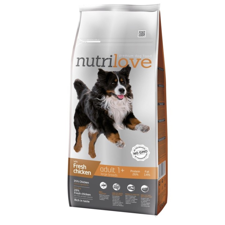 Nutrilove Adult L для взрослых собак 12 кг