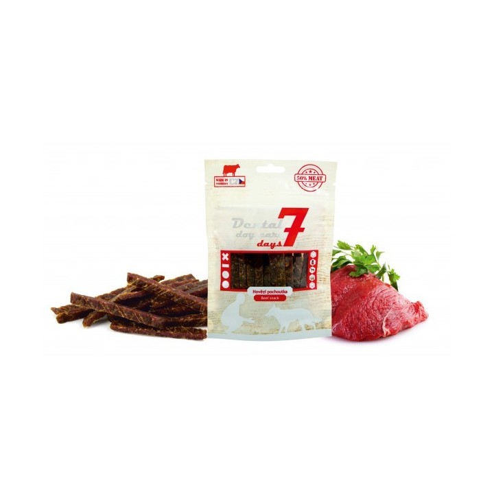 Dental dog soft beef ribs dog treat 80g