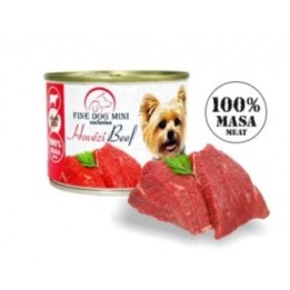 FINE DOG MINI EXCLUSIVE canned beef 100% 200g