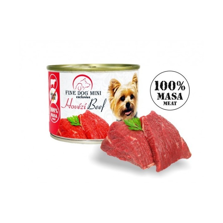FINE DOG MINI EXCLUSIVE konserv veis  100% 200g