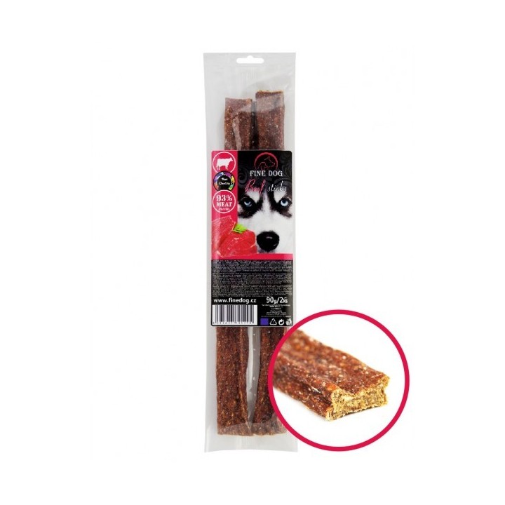 FINE DOG veise pulgad 93% LIHA 90g / 2 pcs
