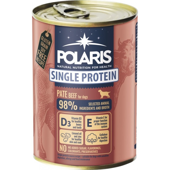Polaris single protein pate beef 400g.