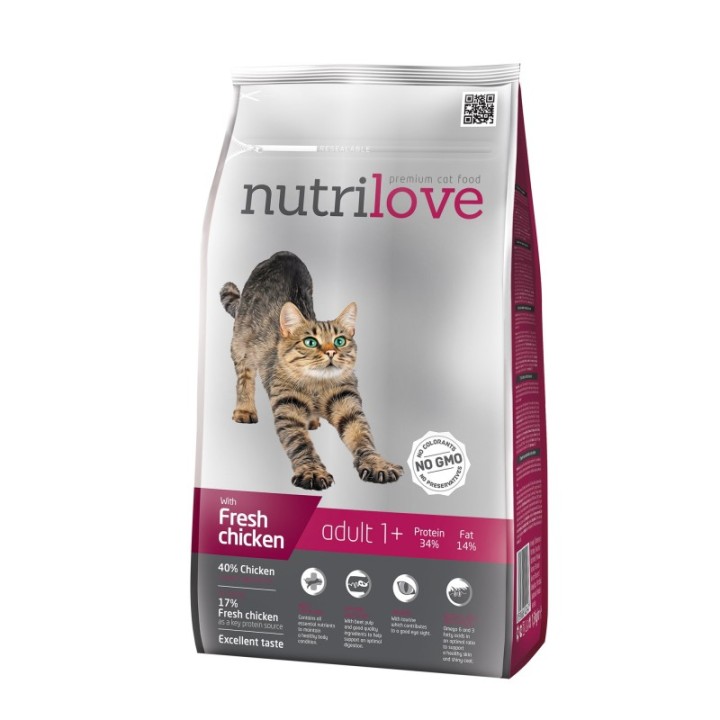 Nutrilove adult cat food 1.5kg