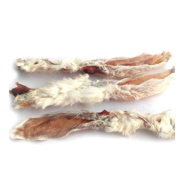 Dried rabbit ears with fur 150g