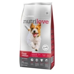 Nutrilove adult small fresh chicken dog food 8 kg