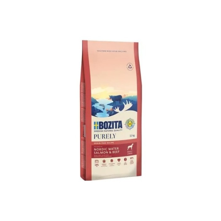 Bozita Purely Adult Large Grain Free Salmon & Beef 11kg