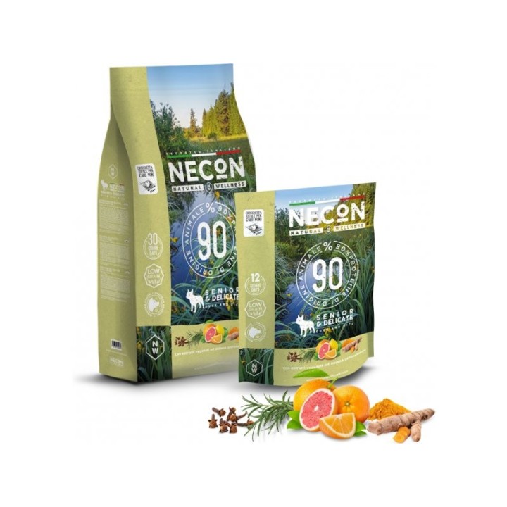 Necon Senior duck food for small breed dogs 2kg