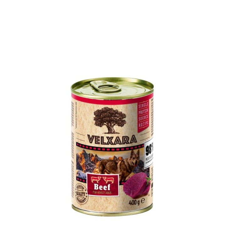 Velxara monoprotein pate veisega koerakonserv 6x400g