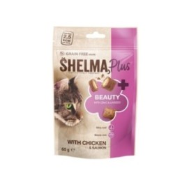 Shelma BEAUTY chicken and salmon filled pillow treats 60g