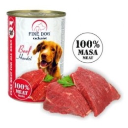 Fine Dog консервы из говядины для собак - 100% мясо 400g