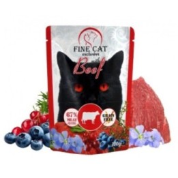 Fine cat Влажный корм для кошек с говядиной, 9x300г