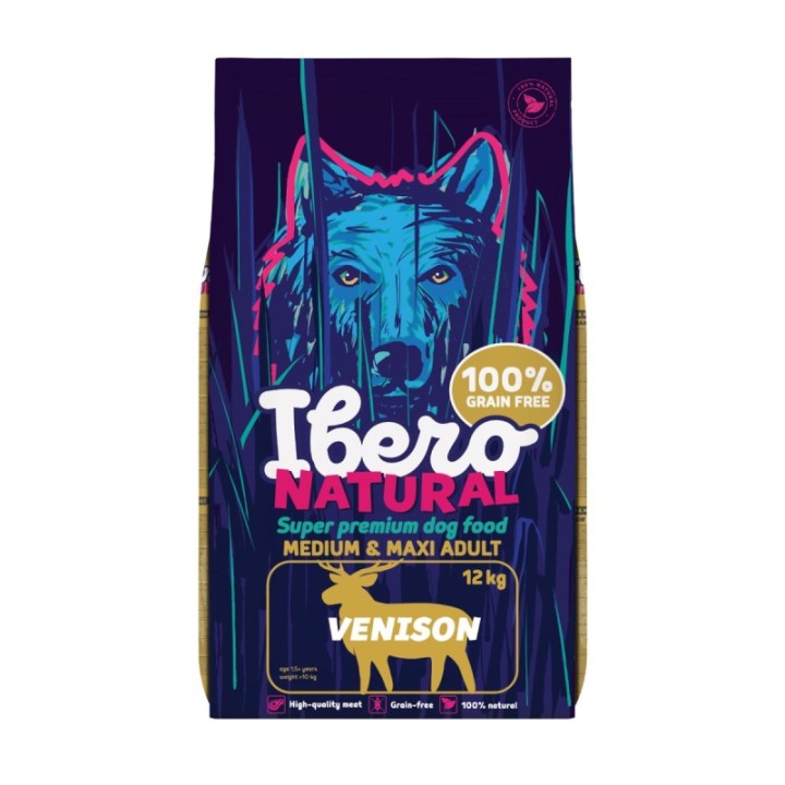 Ibero Natural teraviljavaba, All Breed Adult hirvega 12kg
