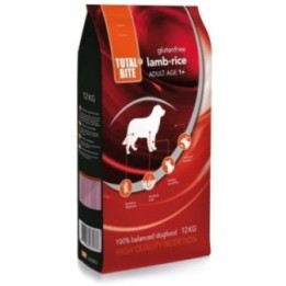 Корм без глютена для взрослых собак с бараниной и рисом Total Bite Dog Lamb & Rice glutenfree 12 кг