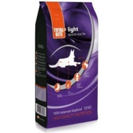 Корм для собак с избыточным весом и собак в возрасте старше 7 лет Total Bite Light & Senior (12 кг)