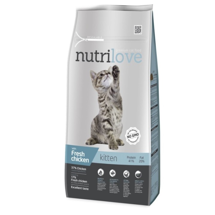 Nutrilove cat food kitten 8 kg