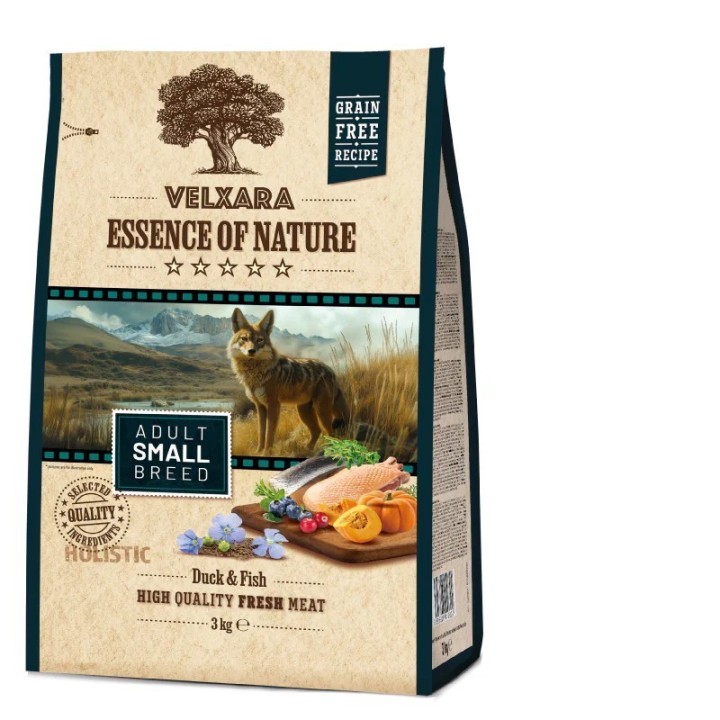 Velxara holistic väikestele tõugudele pardi ja heeringaga 3kg