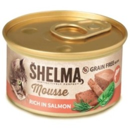 Shelma mousse can with salmon, spinach and rosemary 12x85g