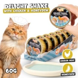 Uniq Pets Delight Shake chicken and melon, 6x 60g