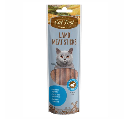 Мясные колбаски из мяса ягнёнка  для кошек45g