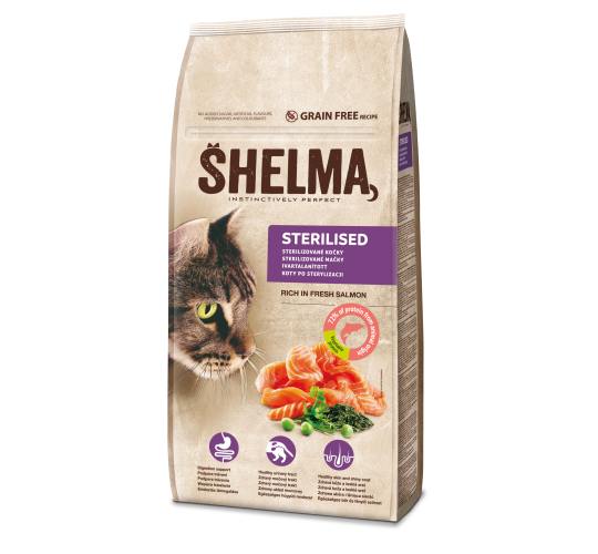 Shelma sterilised cat fresh salmon 8kg