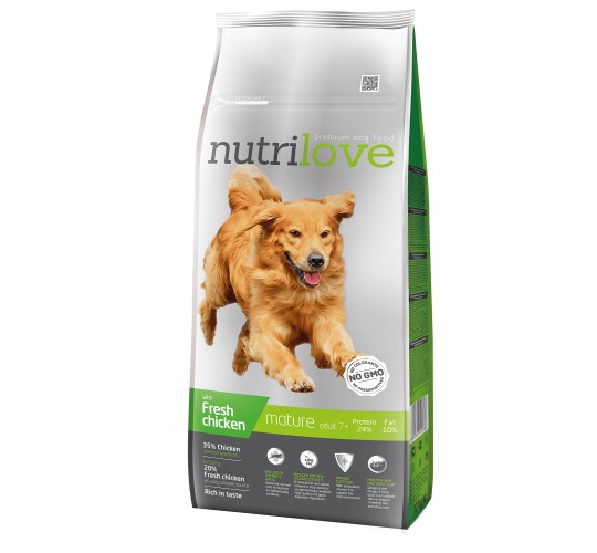 Nutrilove Senior для пожилых собак 12 кг