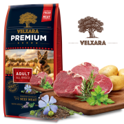 Velxara PREMIUM täisk.koertele veisega 12kg
