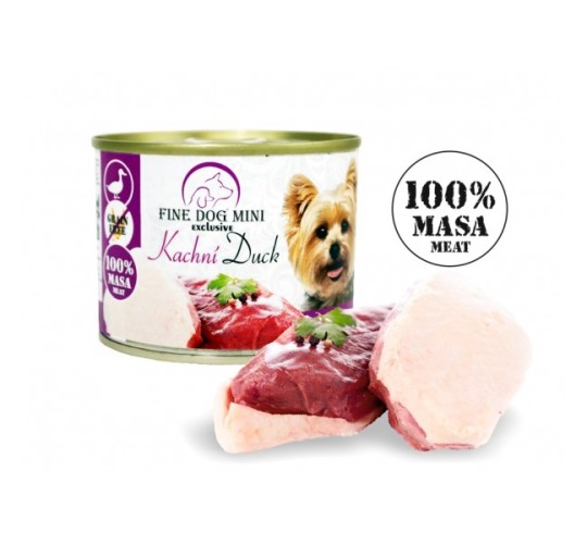 Fine Dog mini exclusive консервы с уткой для собак - 100% мясо 200g
