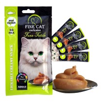 FINE CAT Exclusive Creamy snack for cats TUNA 4x15g
