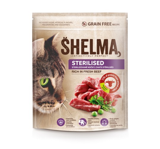 Shelma steril.kassidele värske loomalihaga,tervaviljavaba 1,4kg